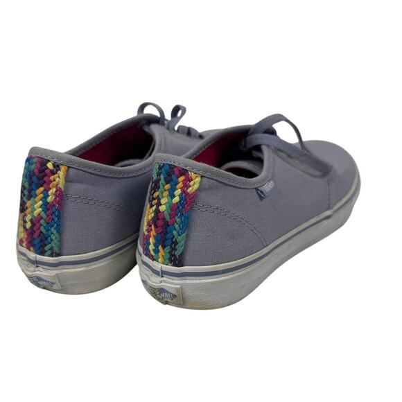 Women's Size 9.5 Vans Sneaker Camden Lace Up Low Top light Purple rainbow - Picture 2 of 5